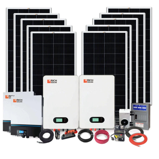 Rich Solar Off-Grid Solar Power Kit | 2000W 48V 240VAC Power Generation Rich Solar   