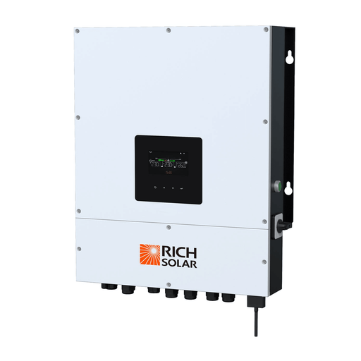 Rich Solar Nova 8K Hybrid Inverter: 6000W Output, 48V 120/240 Split Phase, IP65 Rated, 12,000W PV Input Capacity, Parallel Operation up to 6 Power Generation Rich Solar   