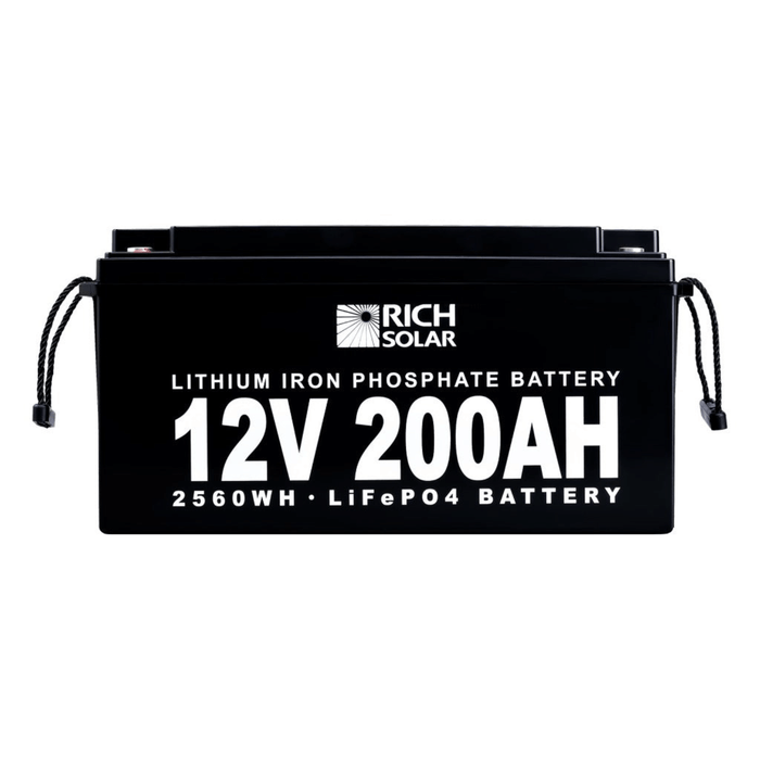 Rich Solar 12V 200Ah LiFePO4 Lithium Iron Phosphate Battery – High Capacity, 5000+ Cycles, 10-Year Lifespan, Lightweight & Reliable Power Generation Rich Solar   