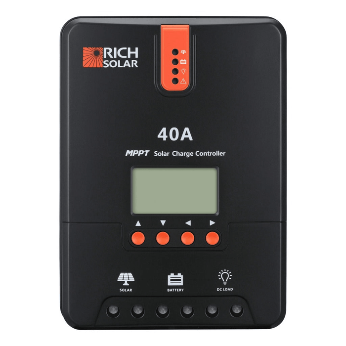 Rich Solar 40 Amp MPPT Solar Charge Controller | Auto 12V/24V | High Efficiency | Multiple Protections Power Generation Rich Solar   