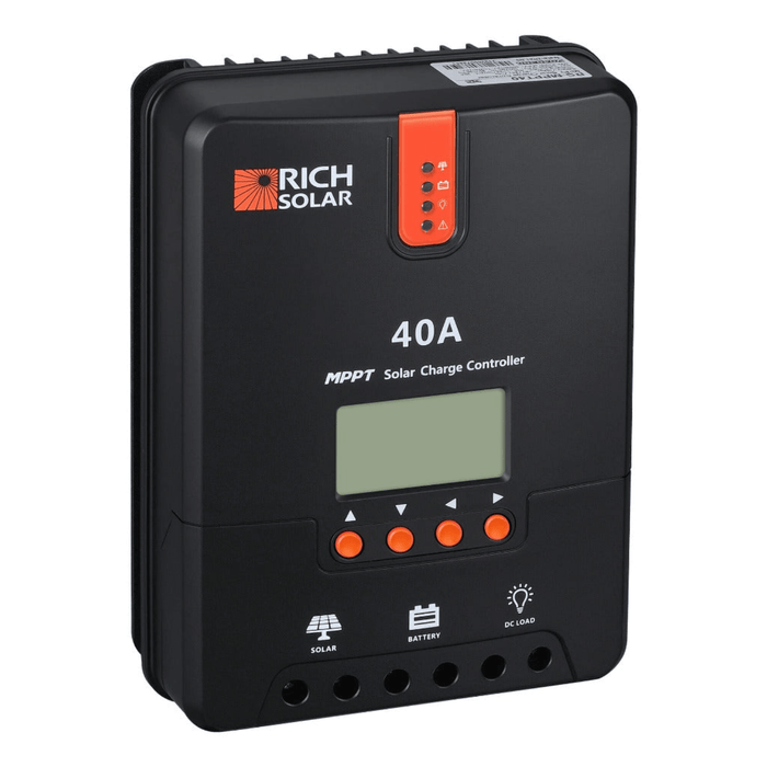 Rich Solar 40 Amp MPPT Solar Charge Controller | Auto 12V/24V | High Efficiency | Multiple Protections Power Generation Rich Solar   