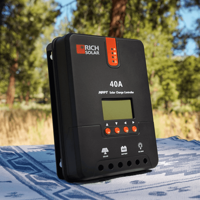 Rich Solar 40 Amp MPPT Solar Charge Controller | Auto 12V/24V | High Efficiency | Multiple Protections Power Generation Rich Solar   