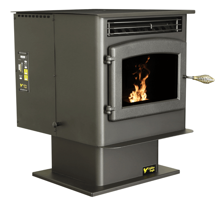 US Stove Company Freestanding Pellet Stove with Hopper Capacity of 45 LBS | 40,000 BTUs Heating US Stove Company   