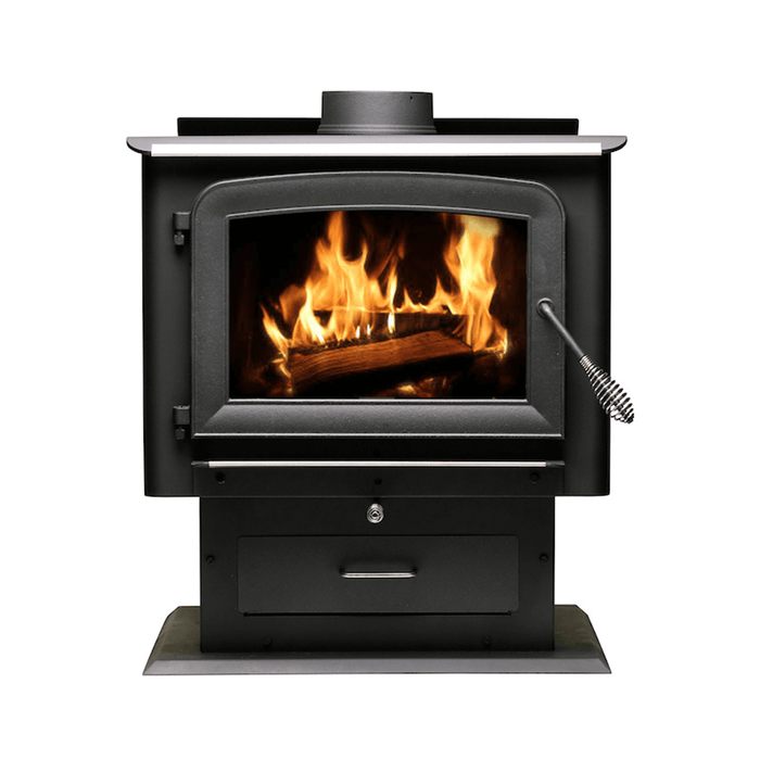 Ashley AW2520-E Wood Stove with Pedestal | Heats 2,500 Sq. Ft. Output 112,800 BTUs Heating Ashley   