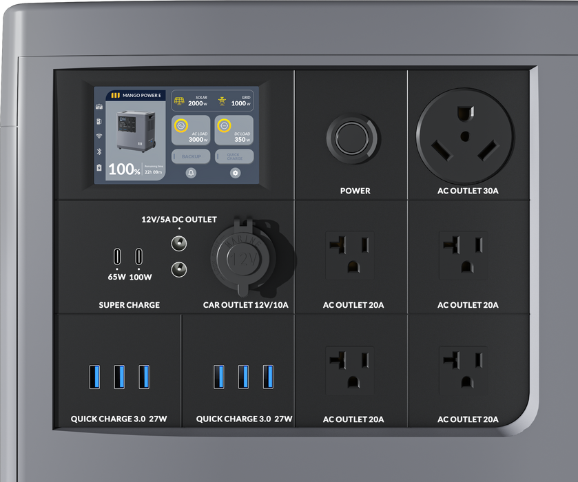 Mango Power E Portable Power Station | 3,500 Wh Capacity Power Generation Mango Power   