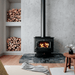 Ashley 2020 Medium Sized Wood Stove with Pedestal & Plated Steel | Heats 2,000 Sq. Ft. 89,000 BTUs Heating Ashley   