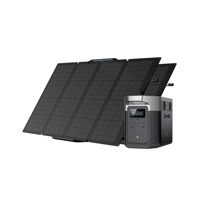 EcoFlow DELTA Max 2000 With 160W Solar Panel | Up to 6 kWh Power Generation EcoFlow   