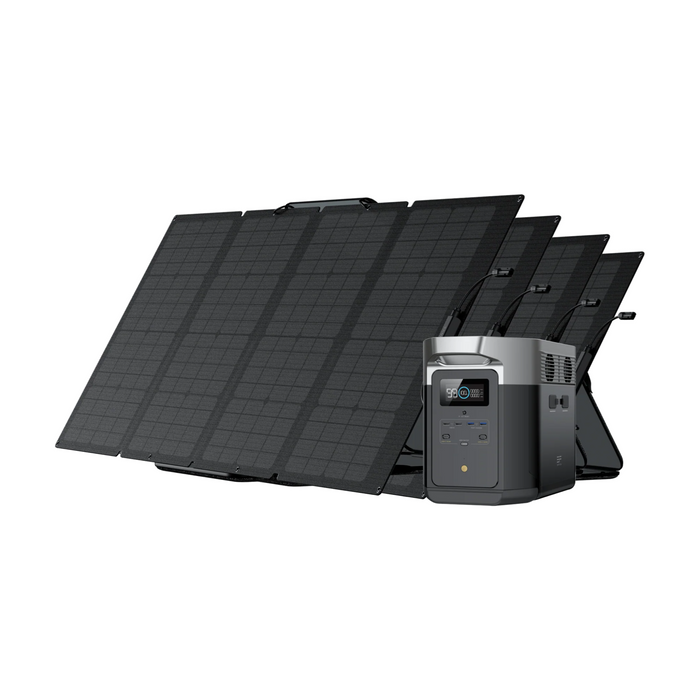 EcoFlow DELTA Max 2000 With 160W Solar Panel | Up to 6 kWh Power Generation EcoFlow   